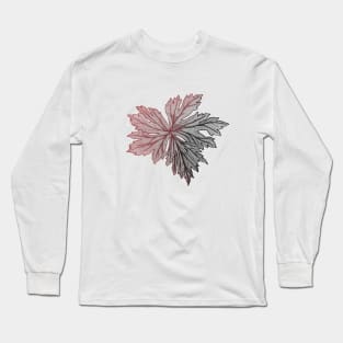 red and black leaf Long Sleeve T-Shirt